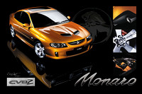 Holden Monaro CV8Z wall art poster